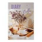 Ежедневник А5 (14,2*20,3см) недатированный Бриск 3В-43 Декор №4434-5 Утренний кофе 59315