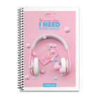 Блокнот на спирали А6 48л. бок БРИСК Gold СБВ-16 №6768