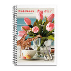 Блокнот на спирали А6 48л. бок БРИСК Gold СБВ-16 №6772