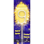 Бенгальский огонь Цифры серебро №9 HB1008