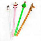 Ручка шариковая с насадкой Новогодняя Лидер ассорти, синяя №В1901/705-А