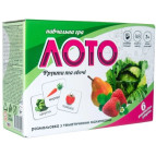 Игра настольная Strateg Лото 30366 Фрукты и овощи (укр)