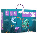 Игра настольная Умняшка Подводный мир, с многоразовыми наклейками КП-008