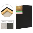 Холст на подрамнике Rosa Gallery 40*60 хлопок, Черный грунт, мелкое зерно GPA3844060