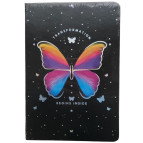 Блокнот А5 80л. Лидер Бабочки с резинкой 1814-9