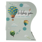 Ограничитель для книг металлический №6744 Воздушные шары