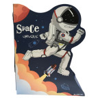 Ограничитель для книг металлический №6999-007 Космонавт