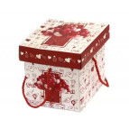 Коробка подарочная Оопт 25*25*26,5см Воздушные шарики 228-L