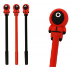 Ручка гелевая с насадкой Кальмар Squid game, синяя №1363