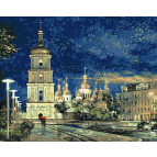 Картина раскраска по  номерам на холсте  - 40*50см Идейка КН3634 Софийская площадь