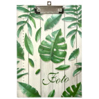 Клипборд А4 Листья с линейкой, ассорти BJ009