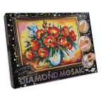 Алмазная живопись мозаика по номерам на холсте 20*30см DankoToys Букет в вазе DT DM-03-02