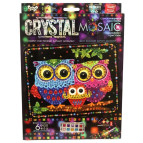 Набор для творчества DankoToys DT CRM-02-10 Мозаика Семья сов Crystal Mosaic