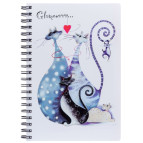 Тетрадь на спирали А4 120 листа пластиковая обложка 3 роздела YES Glamour Cats 681761