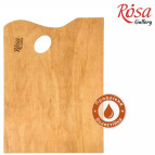 Палитра Rosa деревянная прямоугольная 28,5*38,5см промасляная, под этюдники подольского типа GPТ50083046