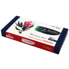 Краски акварельные Rosa Gallery набор 28цв. Ботаника в кюветах, метал упак. 340328