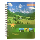 Тетрадь на спирали А5 111л. пластиковая обложка 5 разделов Оопт микс А5-150Р