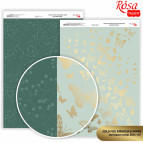 Бумага для дизайна Роса Talent А4 200г/м матовая двухсторонняя с тиснением Gold Butterflies 5318094