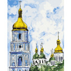 Картина раскраска по  номерам на холсте - 40*50см BrushMe BS53360 София Киевская