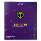 Тетрадь школьная предметная А5+ 168*203мм 48л. Kite в клетку, Pixel Биология K21-240-09