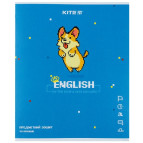 Тетрадь школьная предметная А5+ 168*203мм 48л. Kite в клетку, Pixel Английский язык K21-240-10