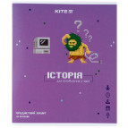 Тетрадь школьная предметная А5+ 168*203мм 48л. Kite в клетку, Pixel История K21-240-12