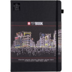 Блокнот для набросков А4 21*29,7см Sakura Sketch 140г/м 80л., блок черный 94141005