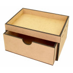 Заготовка для декорирования Rosa Talent (МДФ) Декоративный ящичек с бортиком 23*16,5*12см 286413