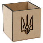 Заготовка для декорирования Rosa Talent (МДФ) Стакан 10*10*10см Тризуб-2 240804