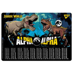 Подложка на стол Yes пластиковая 42,5*29см с таблицей умножения Jurassic World 492049