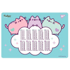 Подложка на стол Yes пластиковая 42,5*29см с таблицей умножения Pusheen 492046