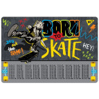 Подложка на стол Yes пластиковая 42,5*29см с таблицей умножения Skate boom 492050