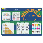 Подложка на стол Yes пластиковая 42,5*29см англ. Smiley World College 491656