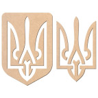 Заготовка для декорирования Rosa Talent (МДФ) Тризуб 20*30см 240824