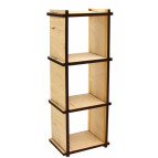 Заготовка кукольной мебели Rosa Talent (фанера) Стелаж-1 модерн 5,4*4*14,4см 287422