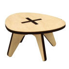 Заготовка кукольной мебели Rosa Talent (фанера) Столик журнальный-1 модерн 7*6,5*4см 287415