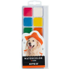 Краски акварельные 12 цв. Kite Dogs пласт/уп без/к K23-061