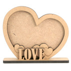 Заготовка для декорирования рамка Rosa Talent (МДФ) Сердца-1 13*15*0,6см 280534