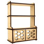 Заготовка кукольной мебели Rosa Talent (фанера) Сервант-2 классик 10*5*14см 287434