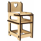 Заготовка кукольной мебели Rosa Talent (фанера) Стульчик для кормления 6*6*10см 287412
