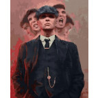 Картина раскраска по  номерам на холсте - 40*50см Никитошка ANG242 Томас Шелби