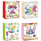 Пакет подарочный бумажный 31*40*12см День Рождения 57761