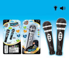 Микрофон свет, звук, на батарейках 9827