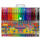 Ручки гелевые Умка набор 18шт Glitter ГР48