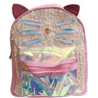 Рюкзак (ранец) мягкий дошкольный маленький 22*19*7,5см Ушки и пайетки 668