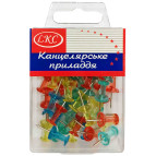 Кнопки-гвозди LKC 45шт пластик. в пластиковом футляре 1012