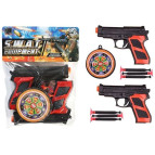 Игрушка 4FUN Game Club Набор пистолетов 2шт, стрелы с присосками, мишень №2019-65