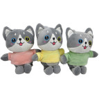Игрушка мягкая ЛИДЕР Котик h-22см, ассорти 1160-13