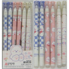 Ручка гелевая Пишет-Стирает Aodemei Мишка синяя GP-34213