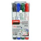 Набор маркеров сухостираемых 4шт Norma WhiteBoard 2,5-3,5мм 224-24N